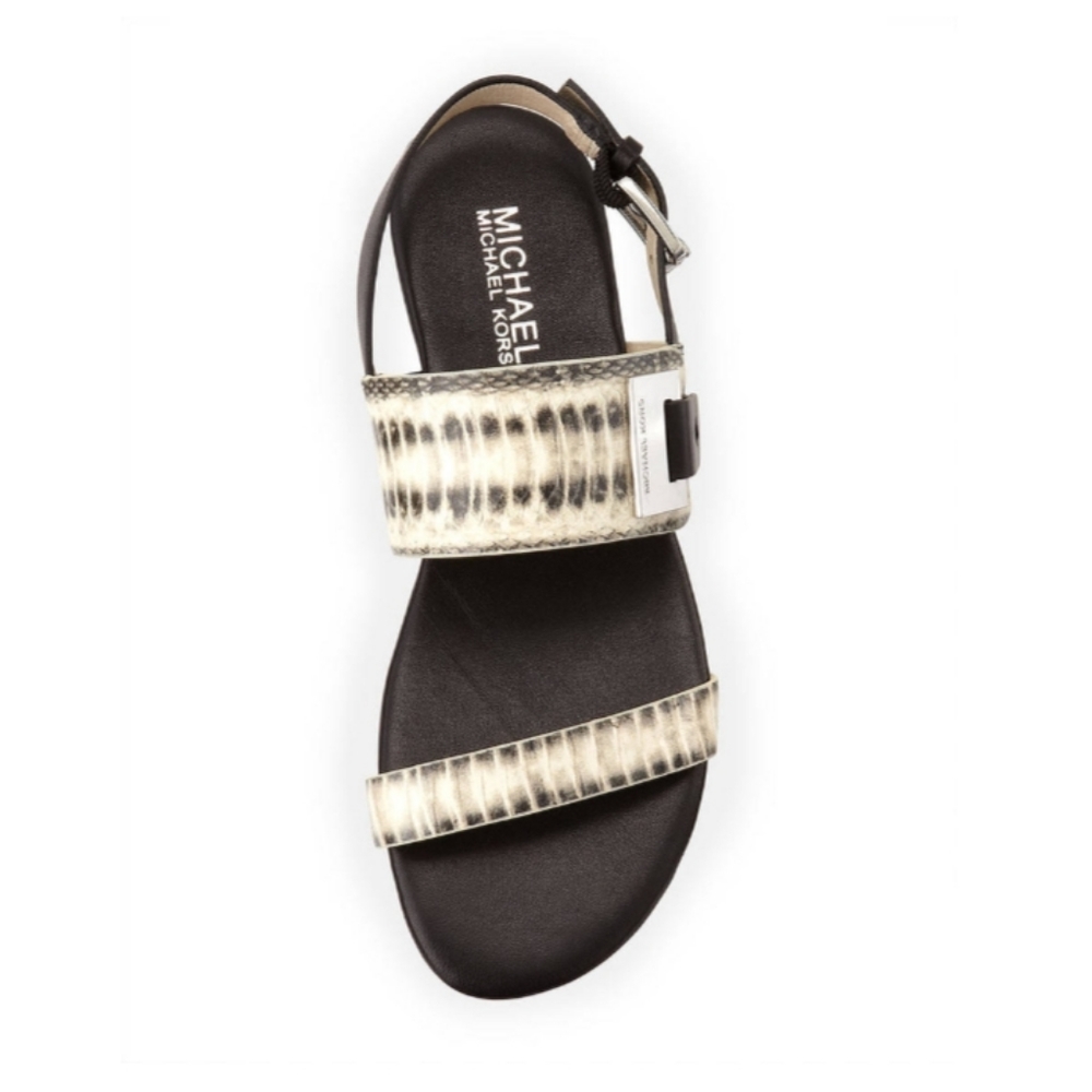 Michael Kors Guiliana Snakeskin Sandals Shoes